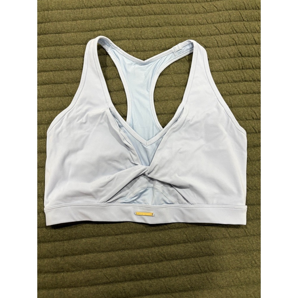 Gymshark Whitney Simmons Twist Racerback Sports Bra Goal Blue Size Large